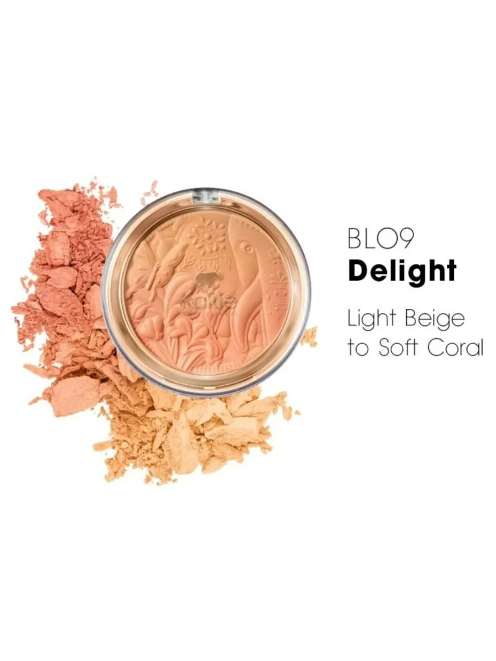 Kokie Professional Soft Gradient Blush BL09 Delight Compact Light Beige To Soft